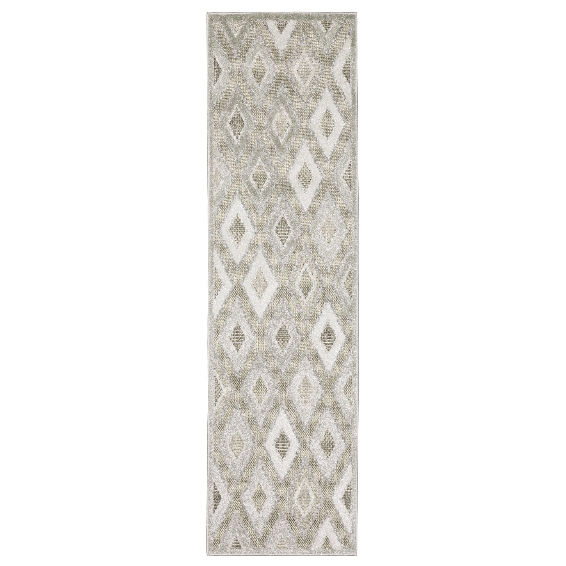 Tangier TAN02 Beige Lattice Rug