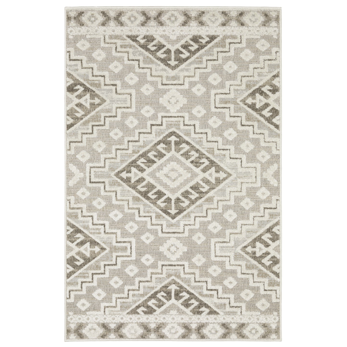 Tangier TAN03 Beige Medallion Rug