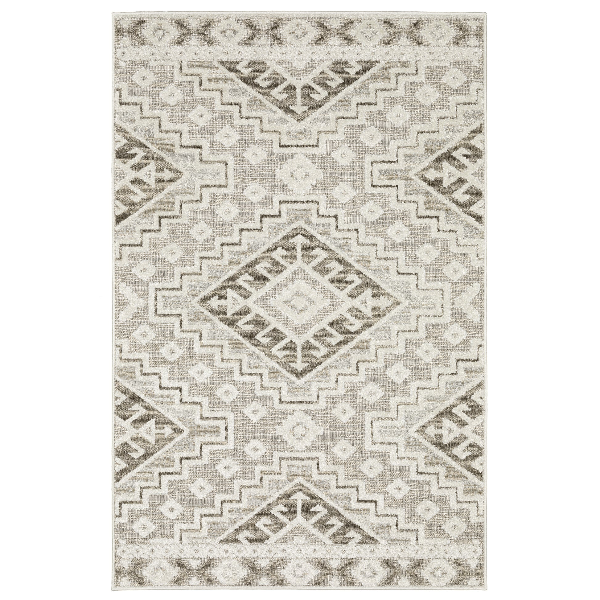 Tangier TAN03 Beige Medallion Rug