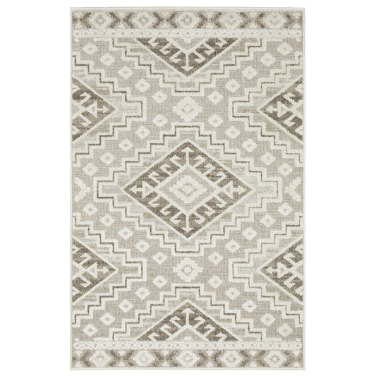 Tangier TAN03 Beige Medallion Rug