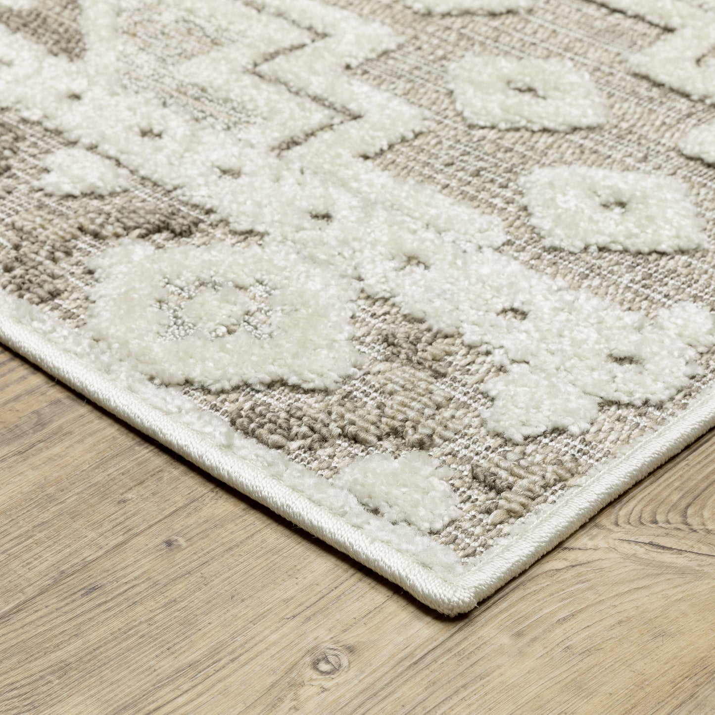 Tangier TAN03 Beige Medallion Rug