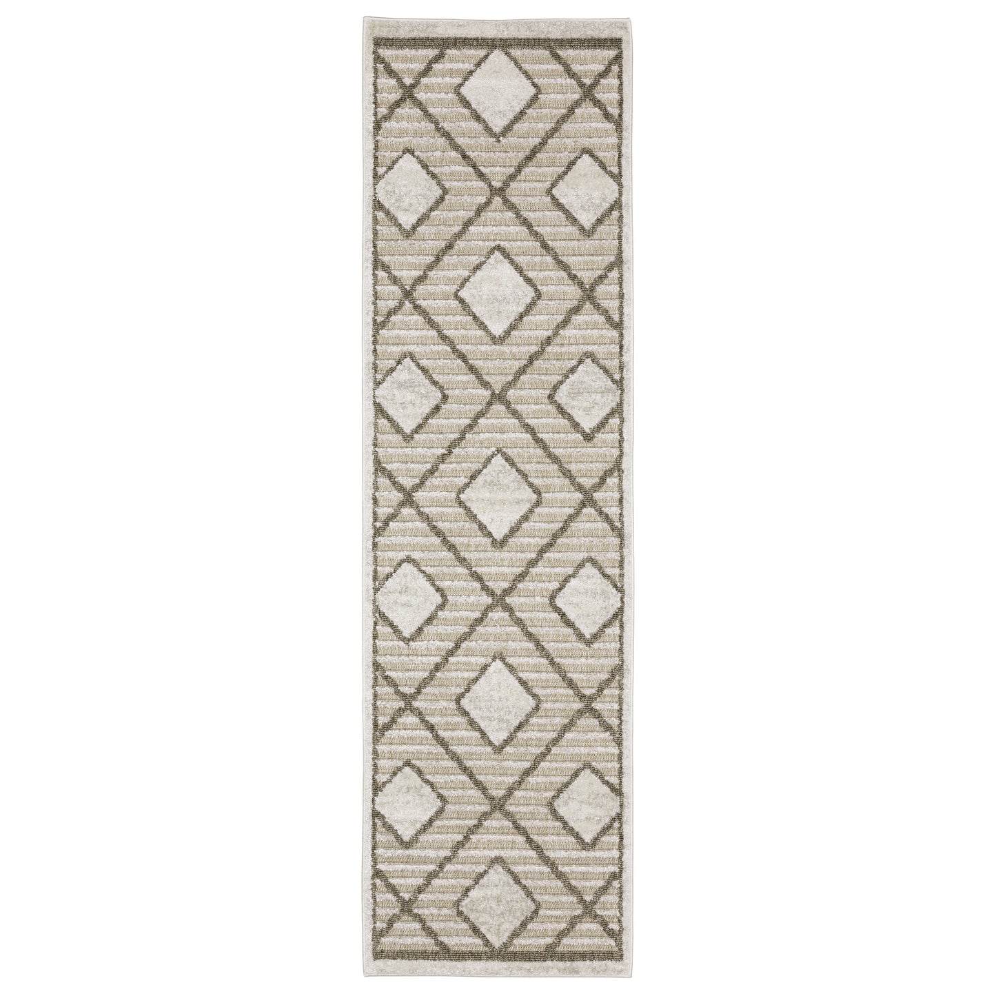 Tangier TAN05 Beige Stripe Rug