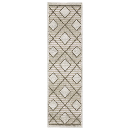 Tangier TAN05 Beige Stripe Rug