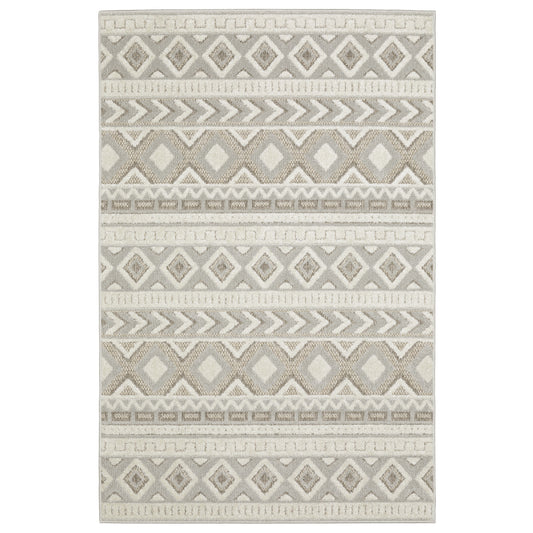 Tangier TAN06 Grey Stripe Rug