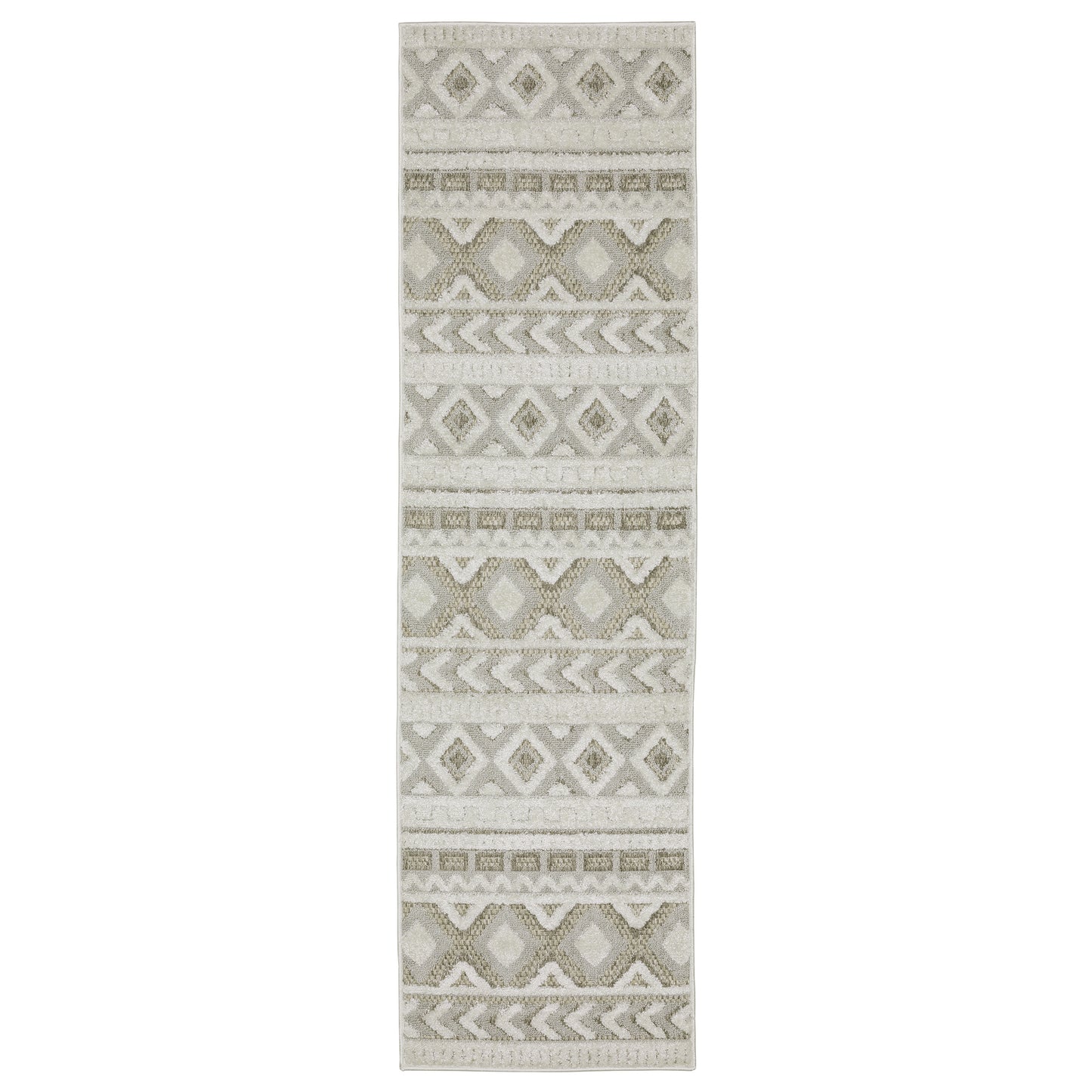 Tangier TAN06 Grey Stripe Rug