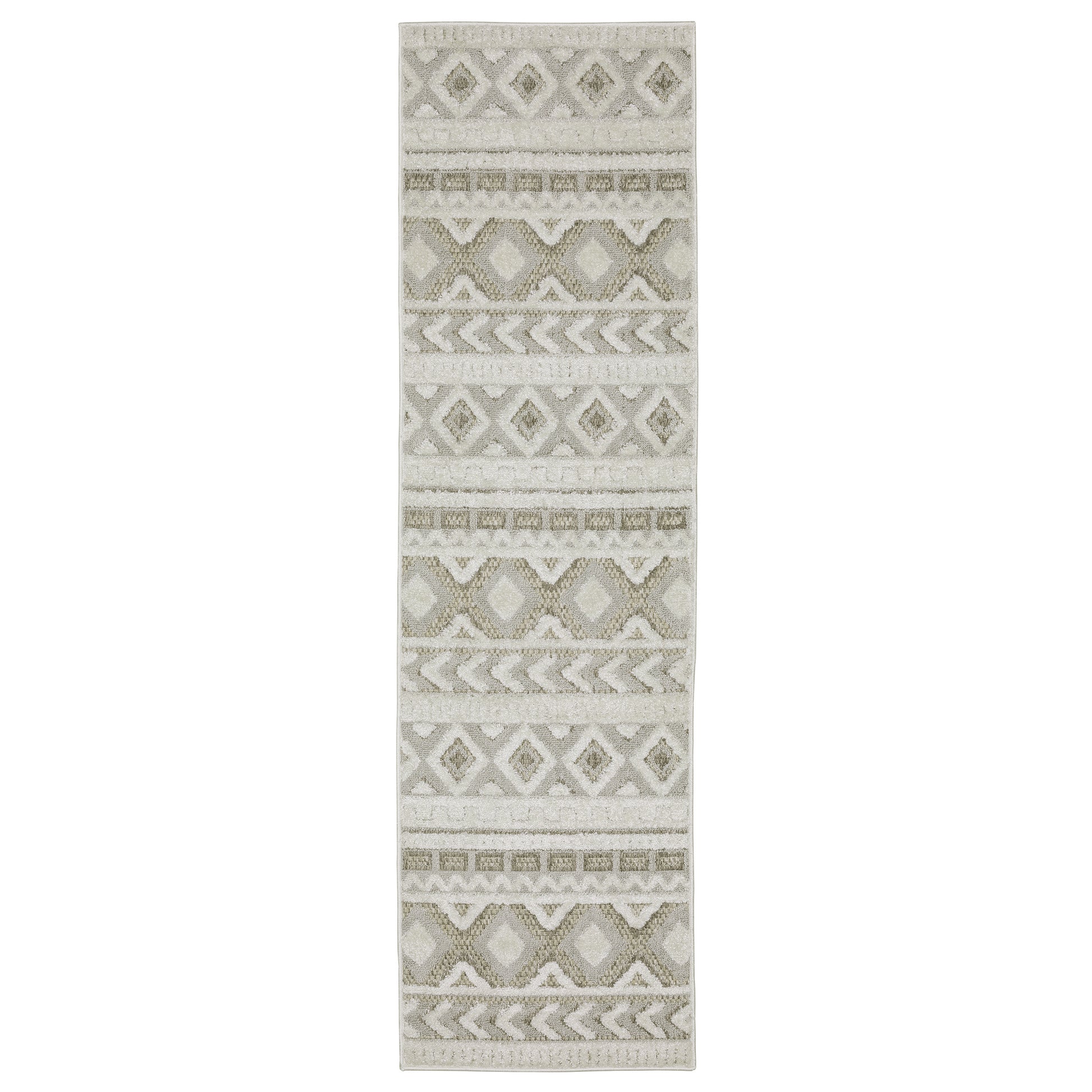 Tangier TAN06 Grey Stripe Rug