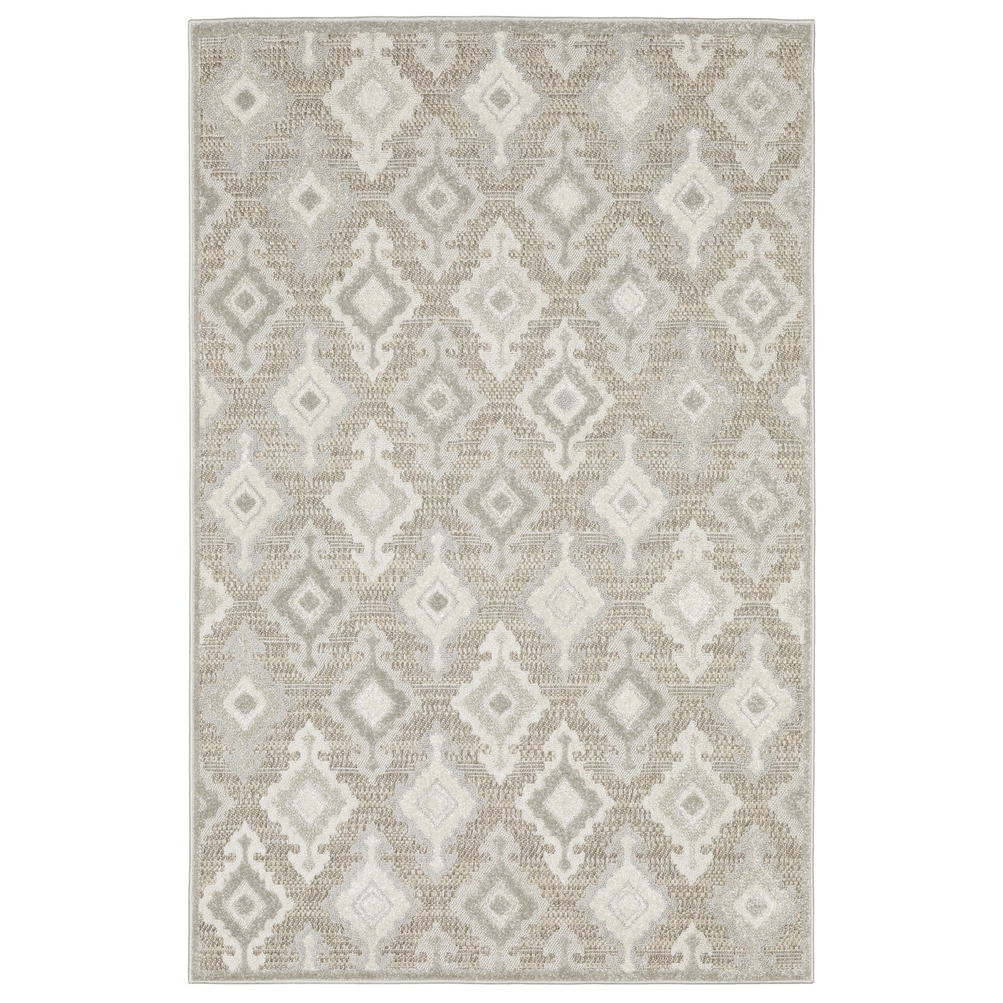 Tangier TAN08 Beige Ikat Rug
