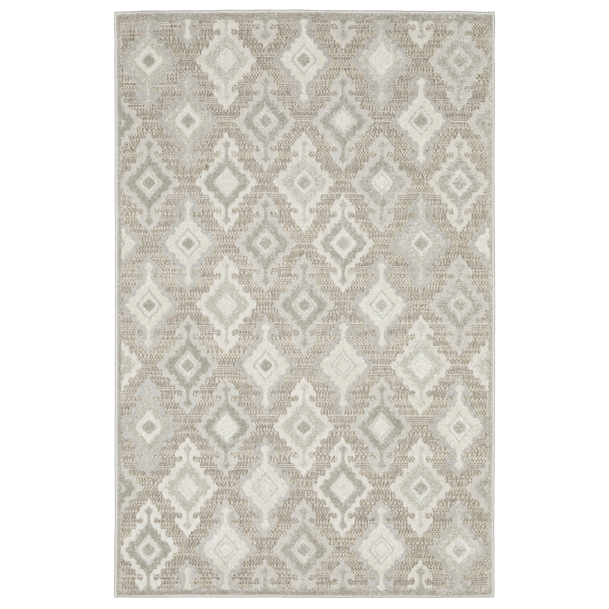 Tangier TAN08 Beige Ikat Rug