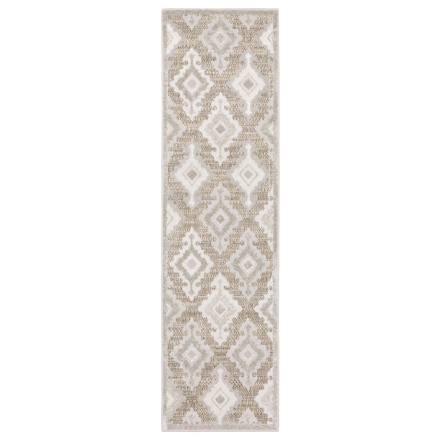Tangier TAN08 Beige Ikat Rug
