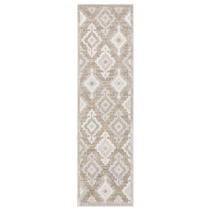 Tangier TAN08 Beige Ikat Rug