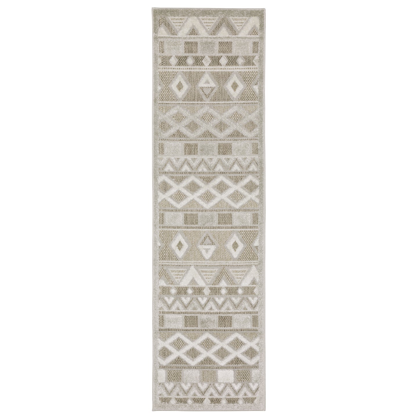 Tangier TAN09 Beige Stripe Rug