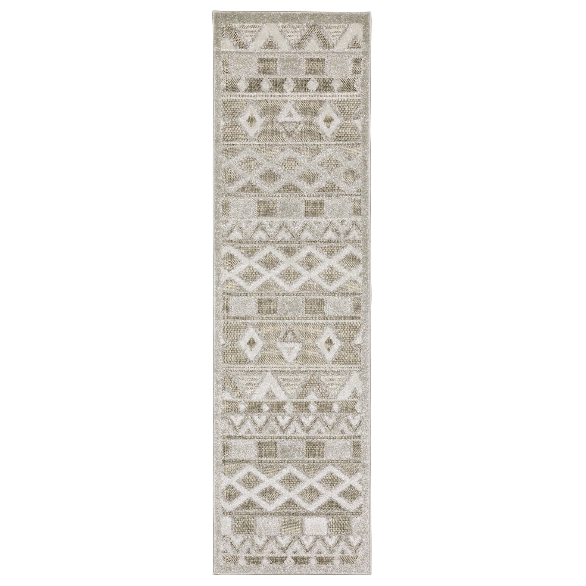 Tangier TAN09 Beige Stripe Rug