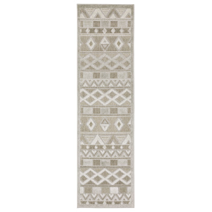 Tangier TAN09 Beige Stripe Rug