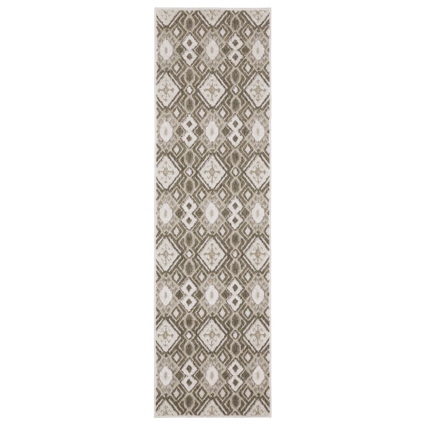 Tangier TAN10 Brown Geometric Rug