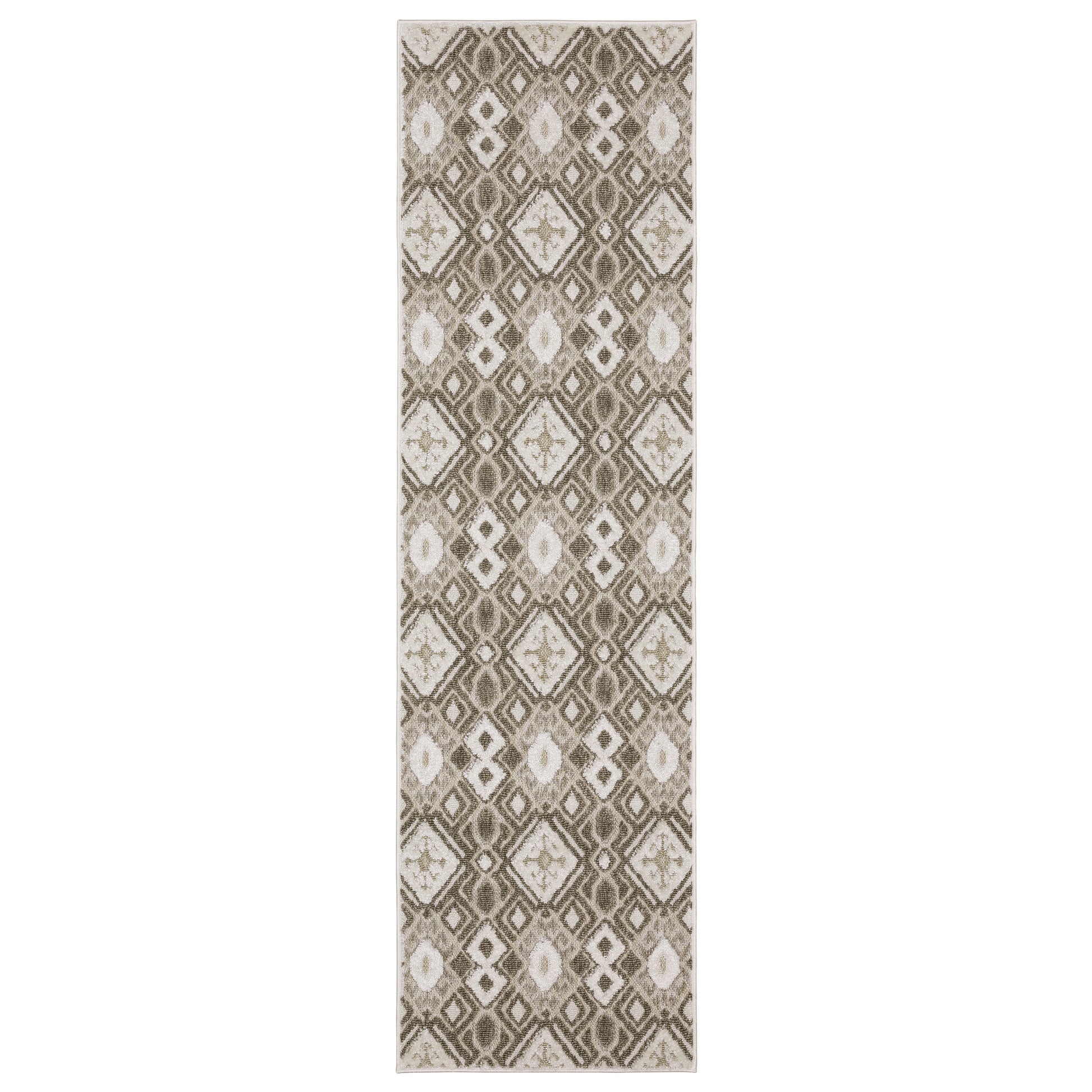 Tangier TAN10 Brown Geometric Rug