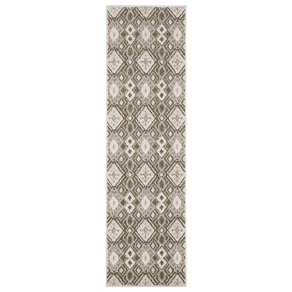 Tangier TAN10 Brown Geometric Rug