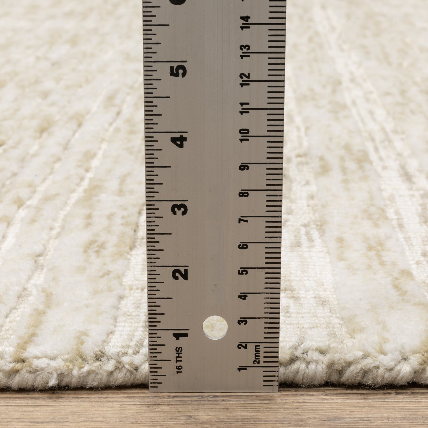 Thatcher Stripe Beige/ Beige Geometric Mixed Pile Rug