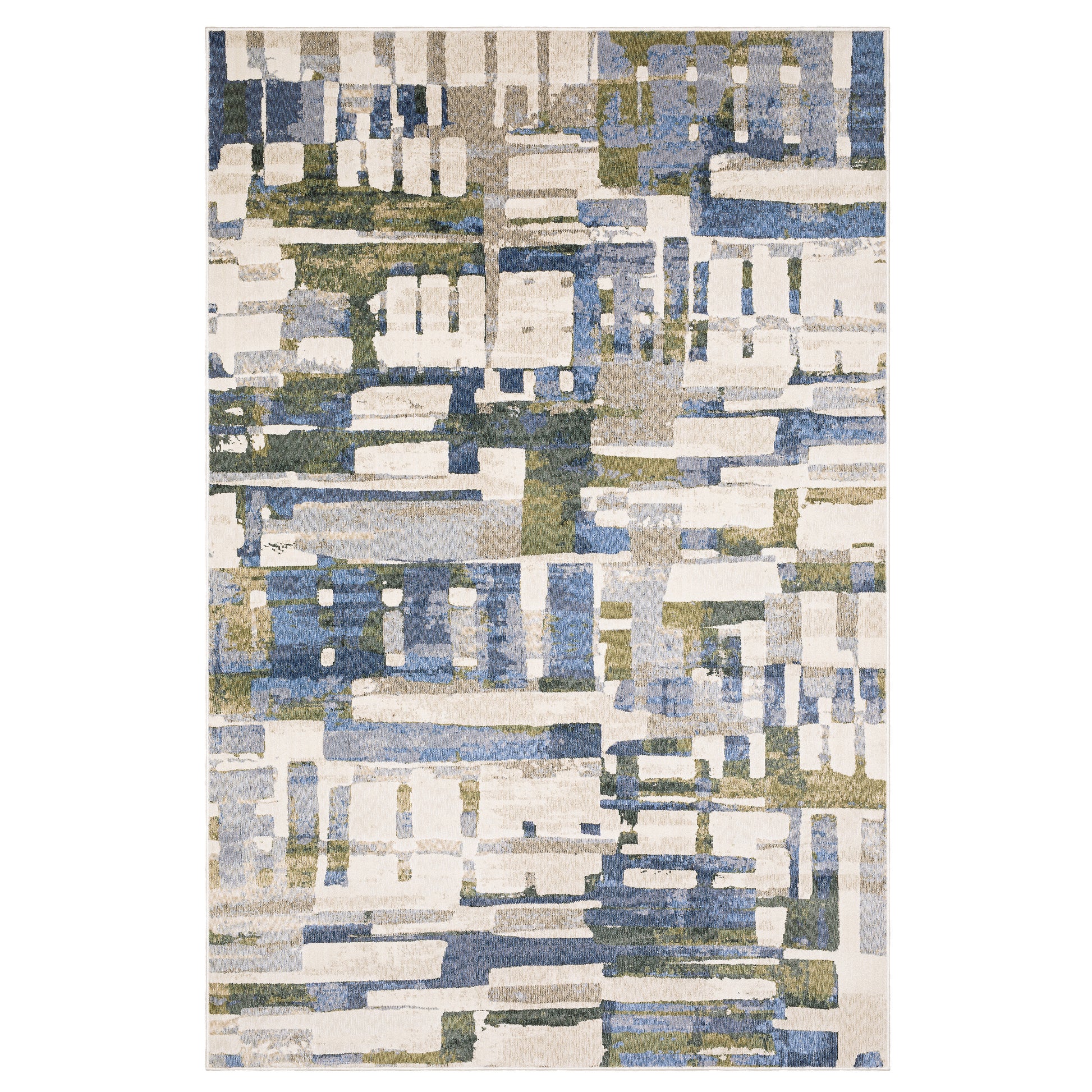Tisdell TIS01 Blue Abstract Rug