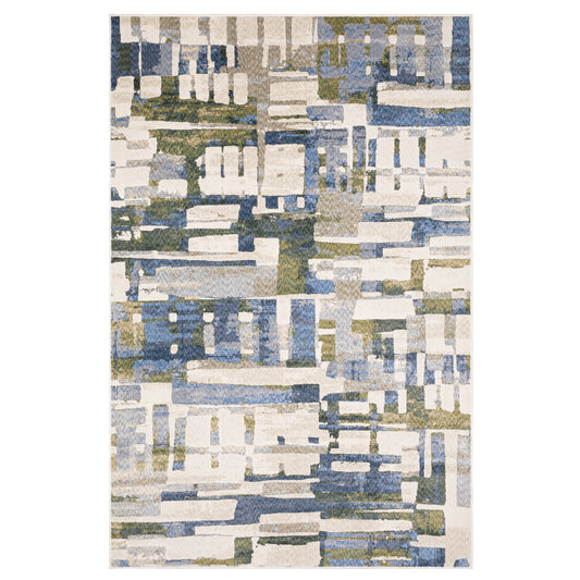 Tisdell TIS01 Blue Abstract Rug