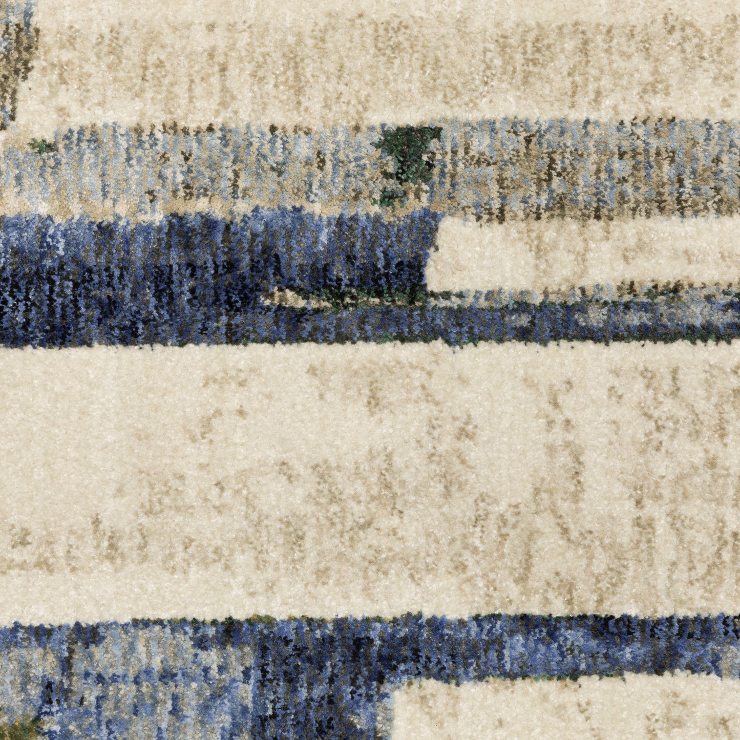 Tisdell Abstract Blue/ Green Cut Pile Rug