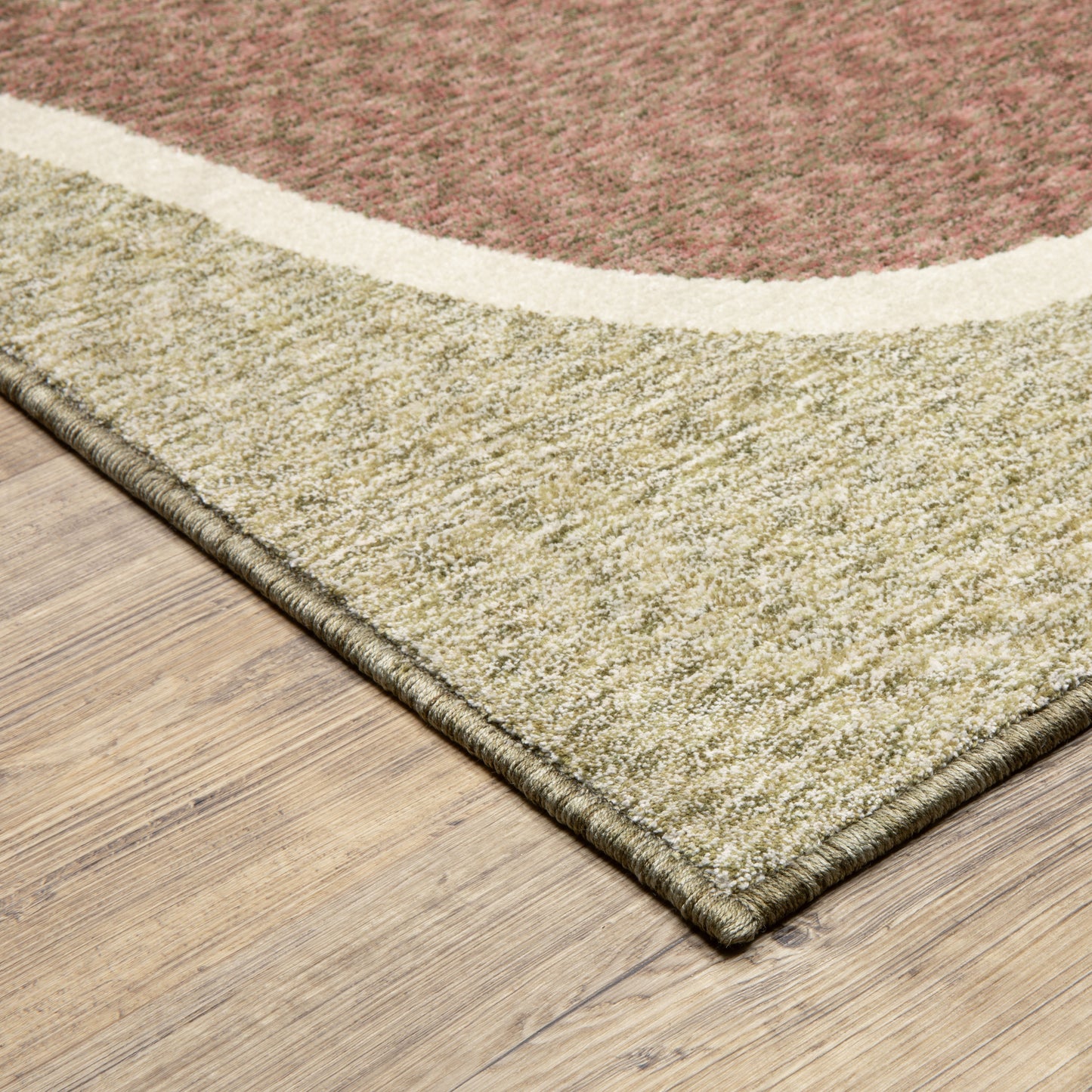 Tisdell Geometric Green/ Multi Abstract Cut Pile Rug