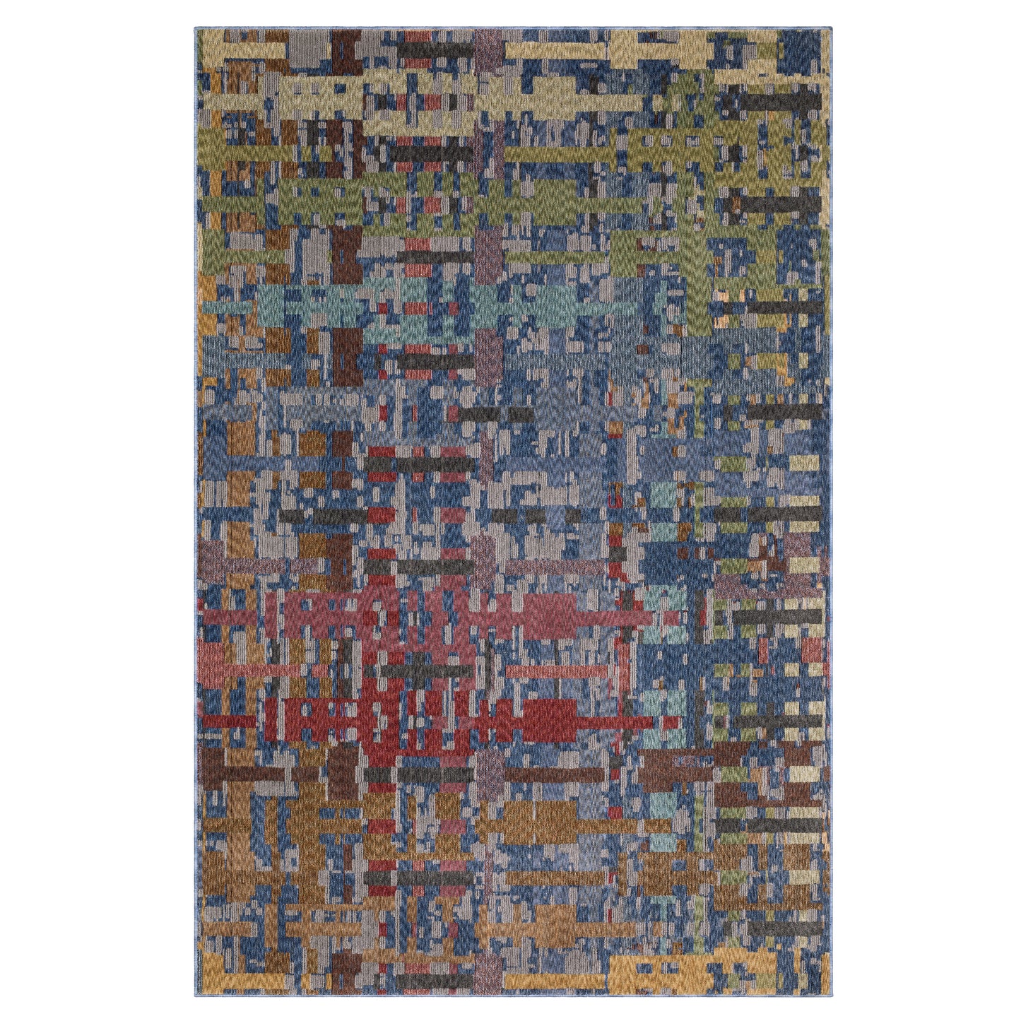 Tisdell TIS03 Blue Abstract Rug