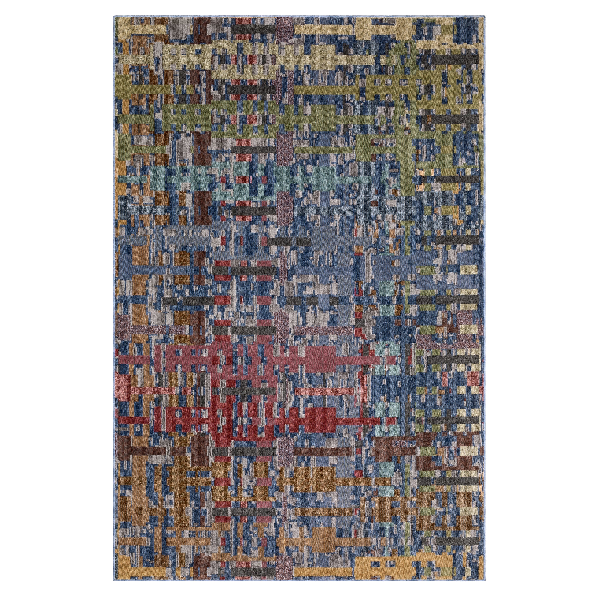 Tisdell TIS03 Blue Abstract Rug