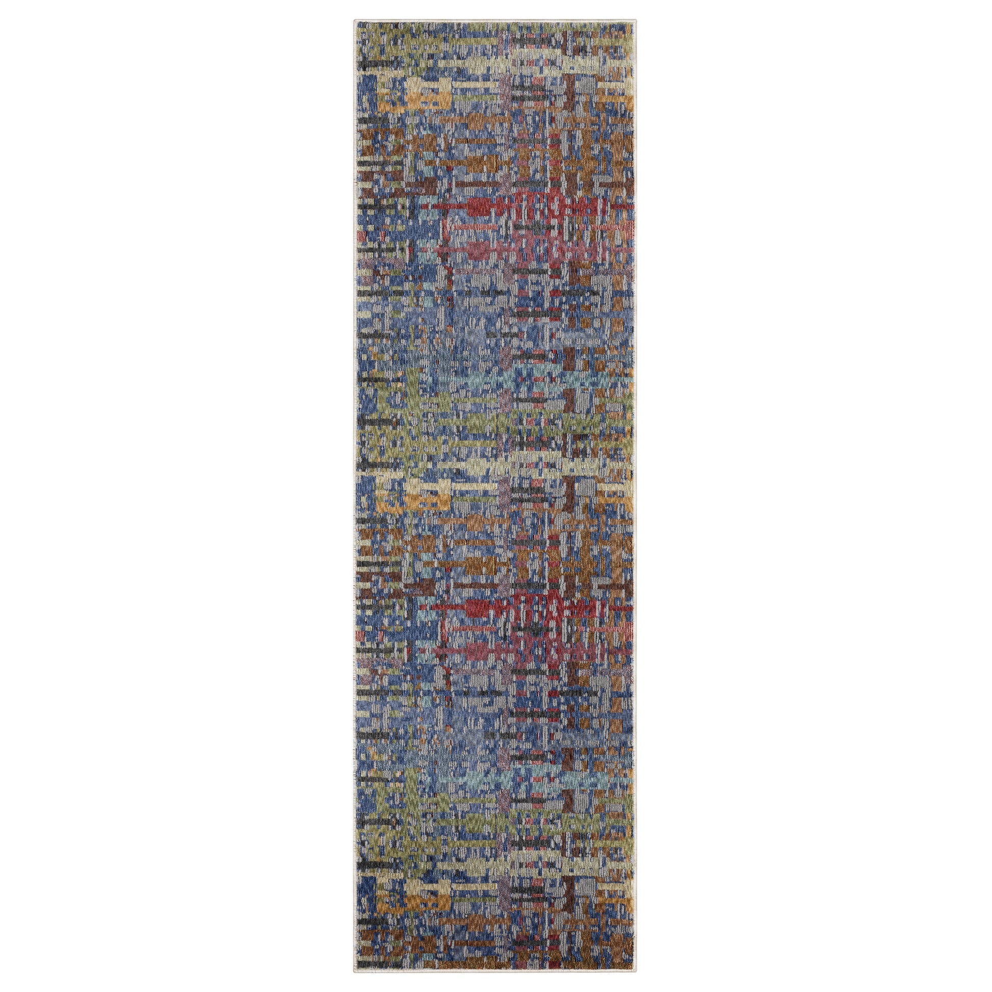 Tisdell Tis03 Blue/ Multi Abstract Rug