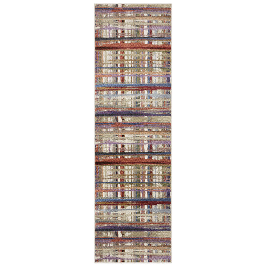 Tisdell Tis08 Multi/ Multi Abstract Rug