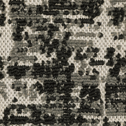 Torrey Outdoor Black/ Beige Distressed Loop Pile Rug