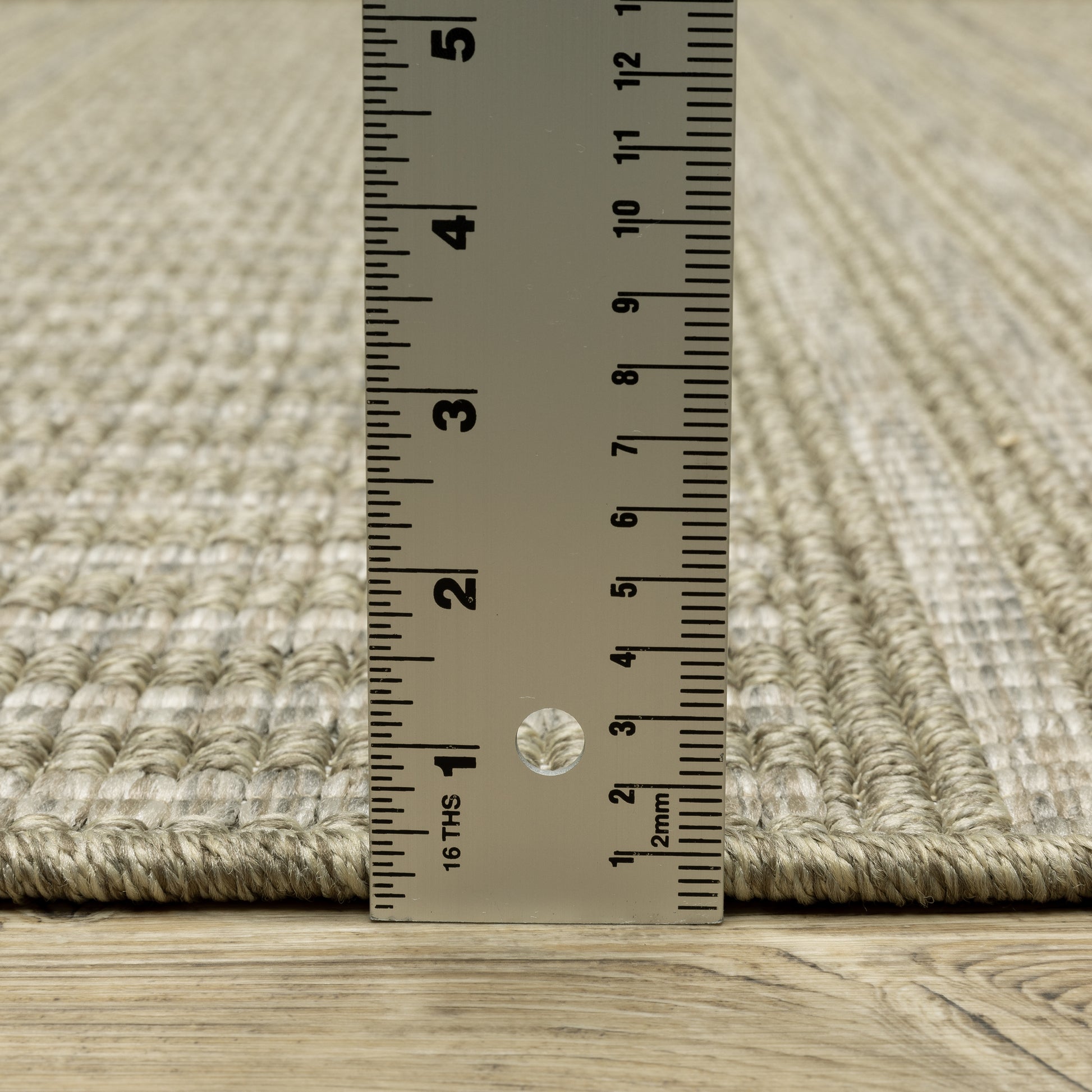 Tortuga Stripe Beige/ Black Geometric Flat Weave Rug