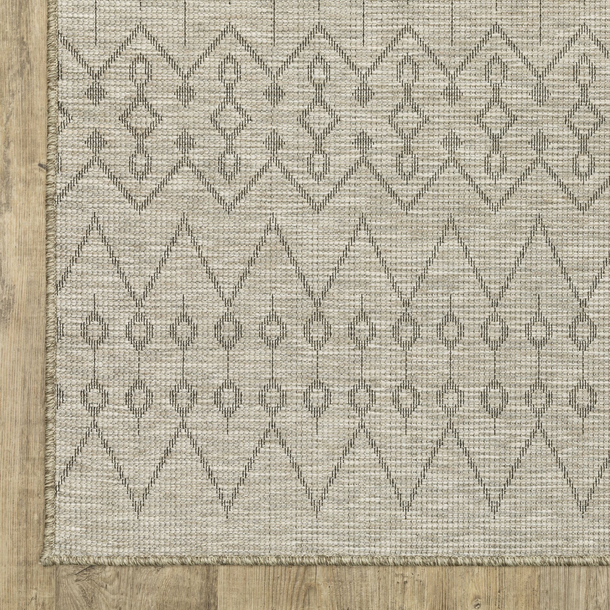 Tortuga Tribal Beige/ Black Geometric Flat Weave Rug