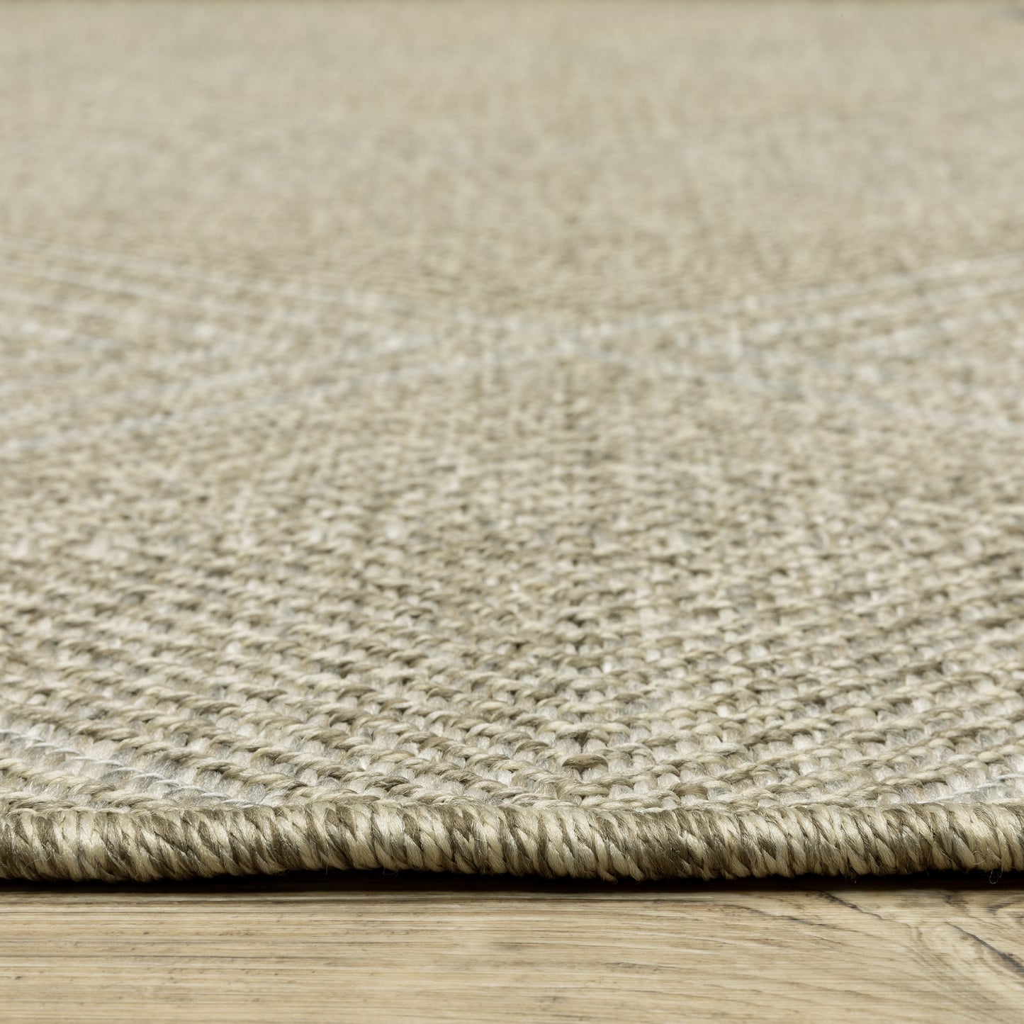 Tortuga Geometric Beige/ Beige Flat Weave Rug
