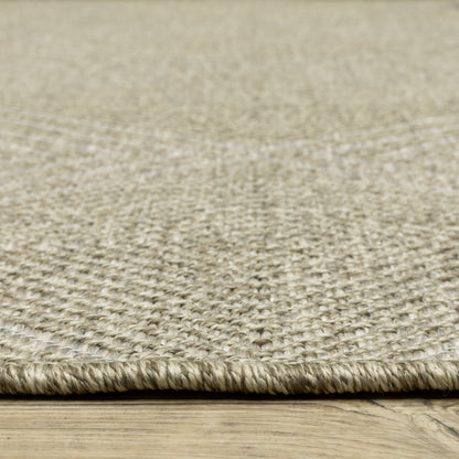 Tortuga Geometric Beige/ Beige Flat Weave Rug