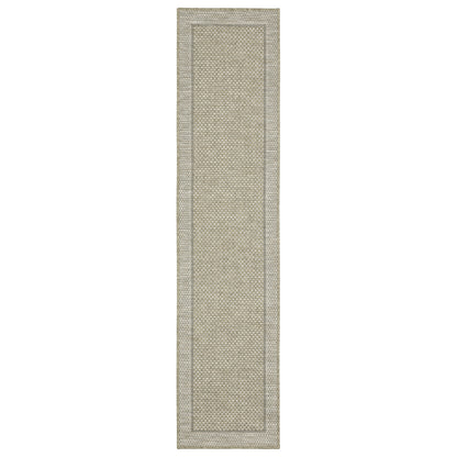 Tortuga Tr06A Beige/ Black Border Geometric Rug