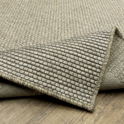 Tortuga Border Beige/ Black Geometric Flat Weave Rug