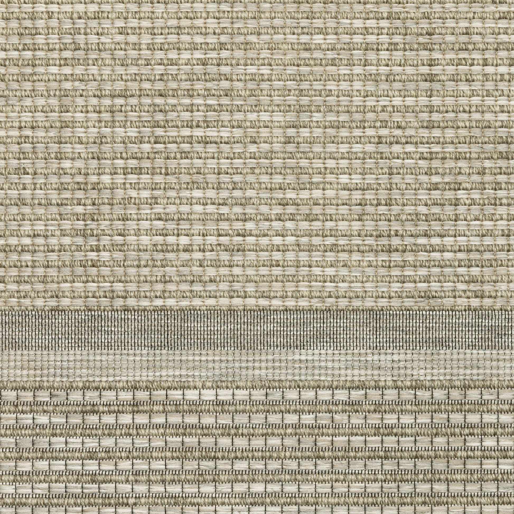 Tortuga Stripe Beige/ Black Geometric Flat Weave Rug