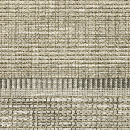 Tortuga Stripe Beige/ Black Geometric Flat Weave Rug