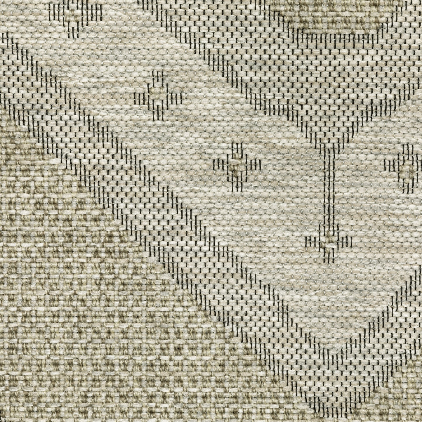 Tortuga Medallion Beige/ Black Geometric Flat Weave Rug