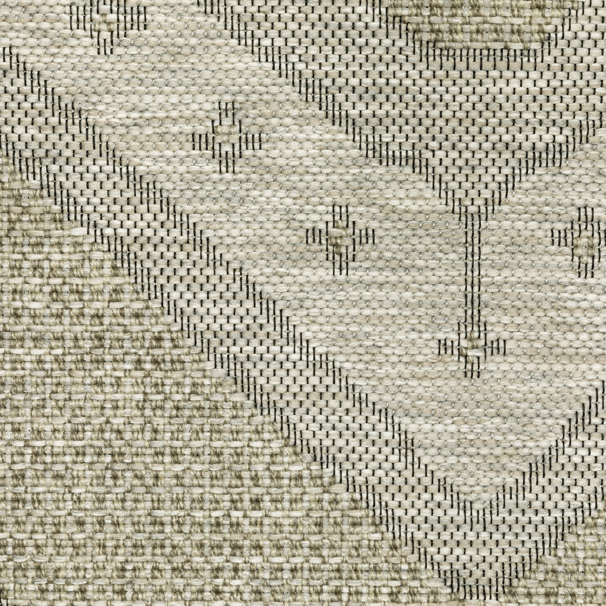 Tortuga Medallion Beige/ Black Geometric Flat Weave Rug
