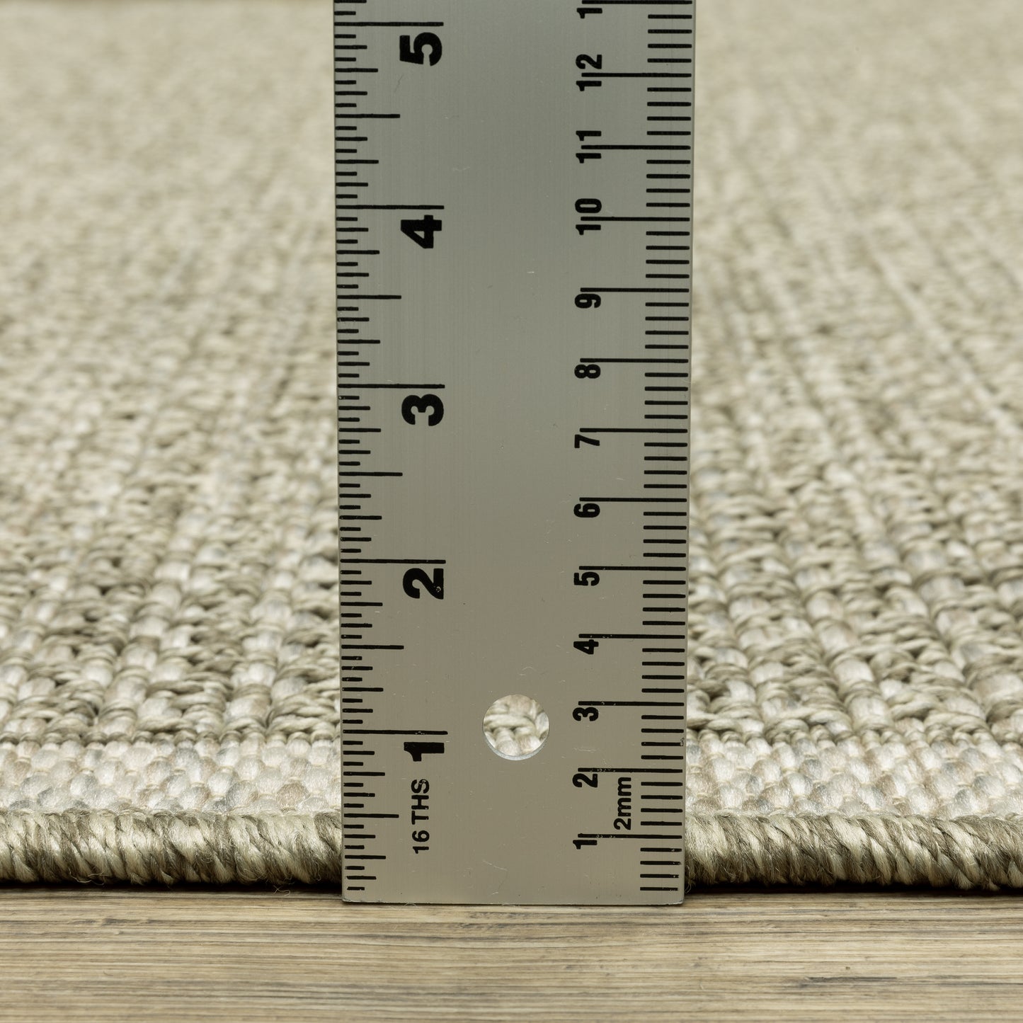Tortuga Border Beige/ Beige Solid Flat Weave Rug