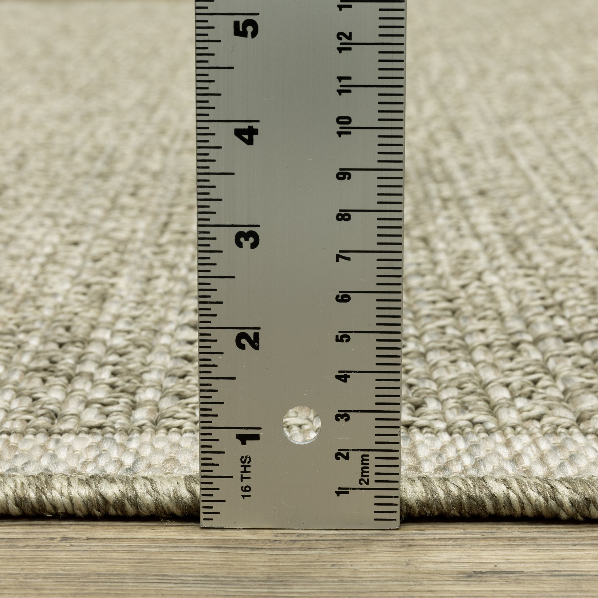 Tortuga Border Beige/ Beige Solid Flat Weave Rug
