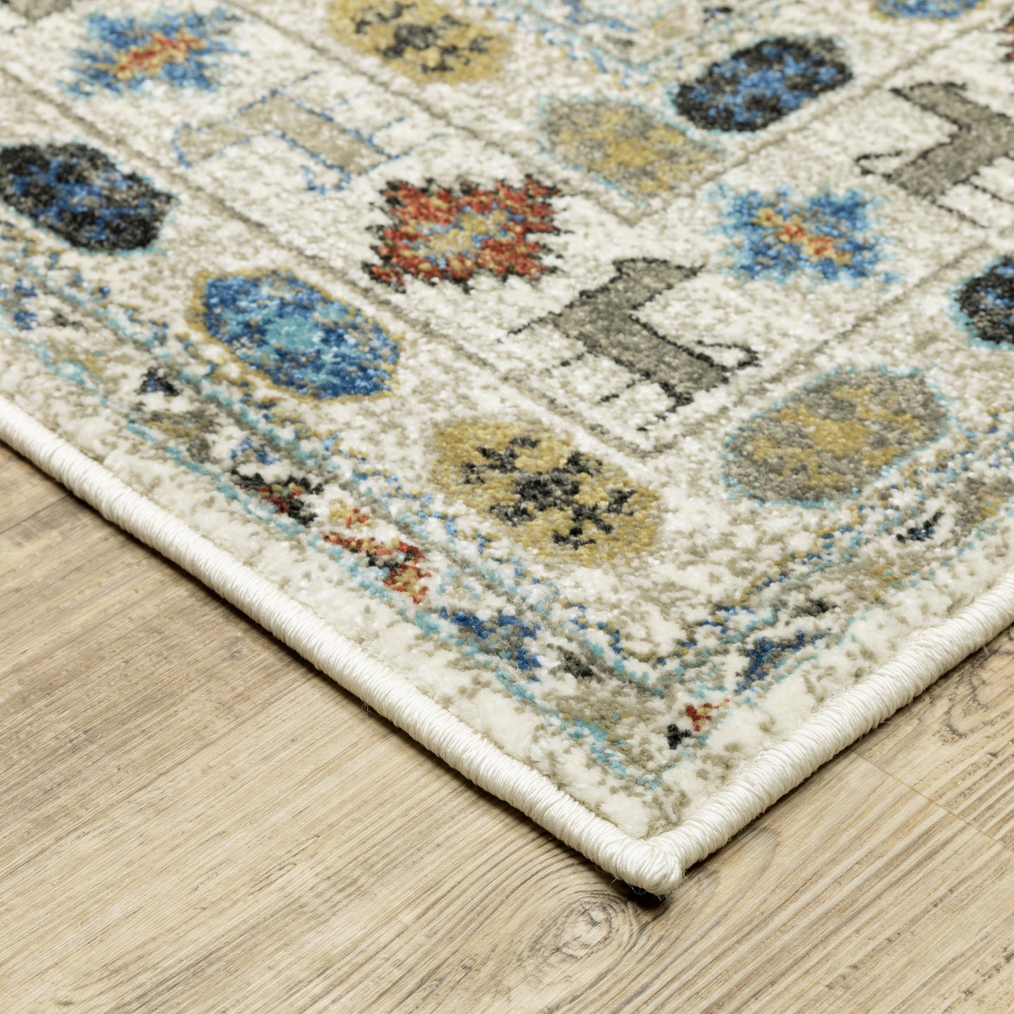 Venice Southwest/Lodge Ivory/ Multi Cut Pile Rug