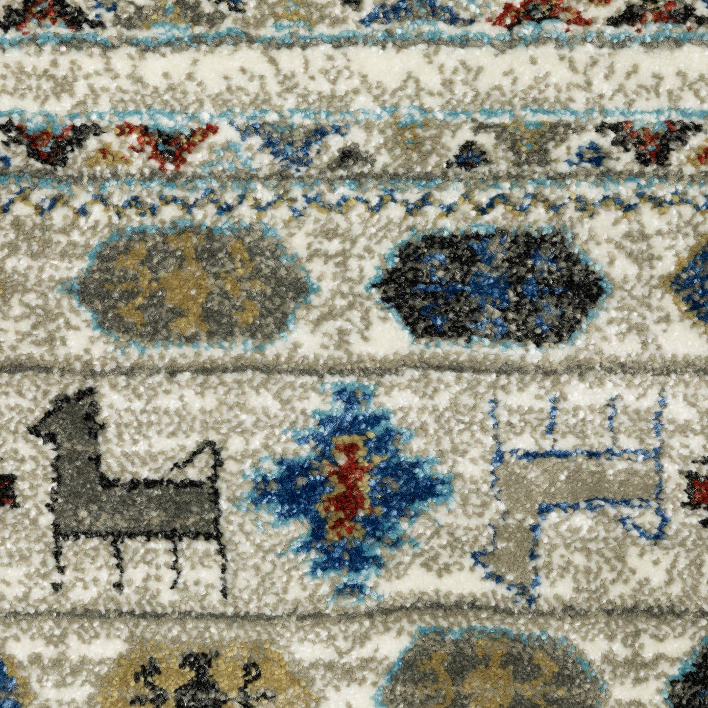 Venice Southwest/Lodge Ivory/ Multi Cut Pile Rug