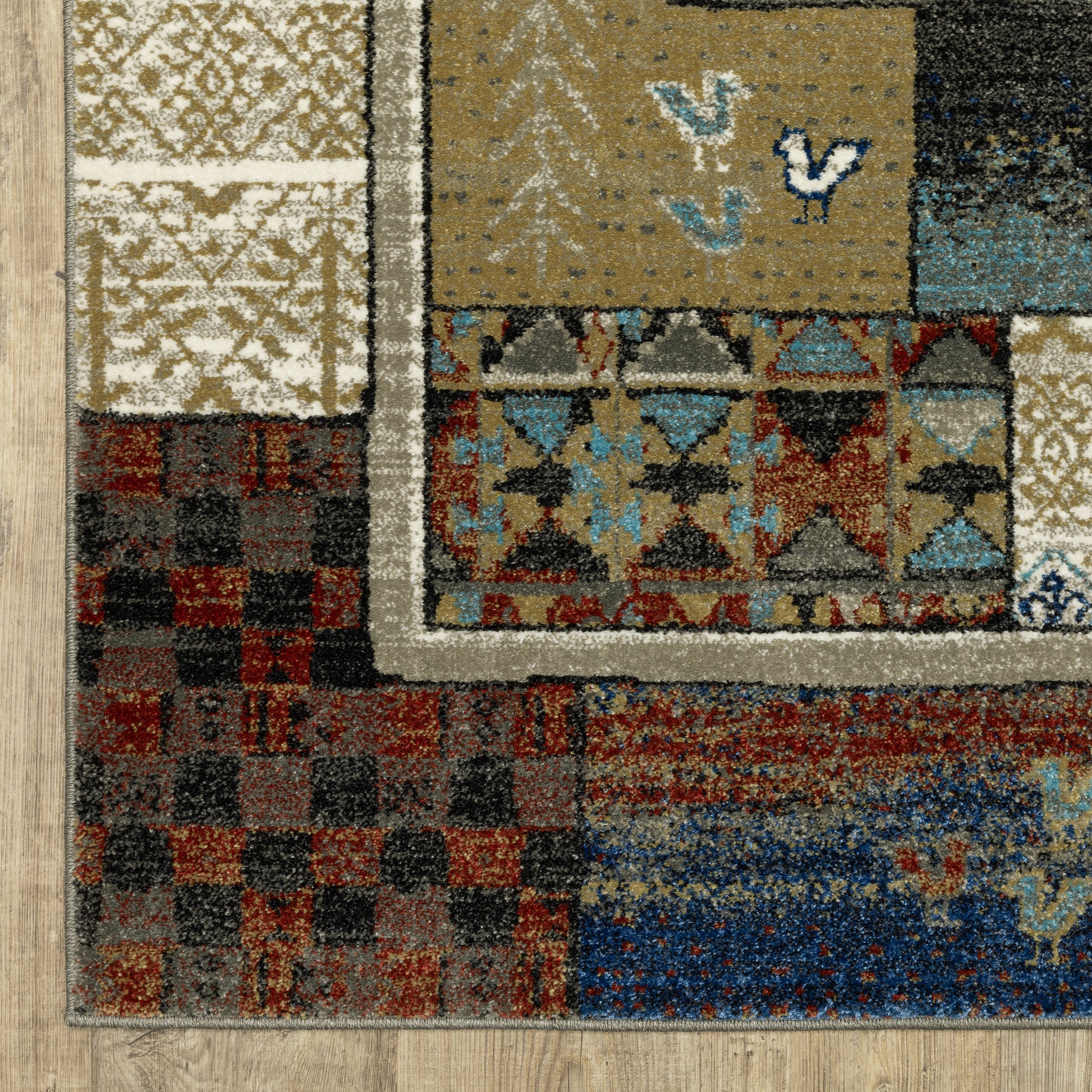 Venice Geometric Multi/ Multi Southwest/Lodge Cut Pile Rug