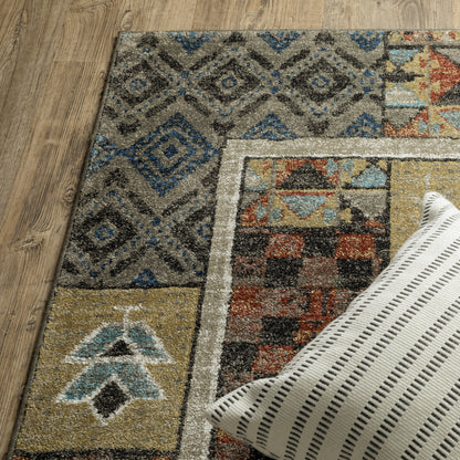 Venice Geometric Multi/ Multi Southwest/Lodge Cut Pile Rug
