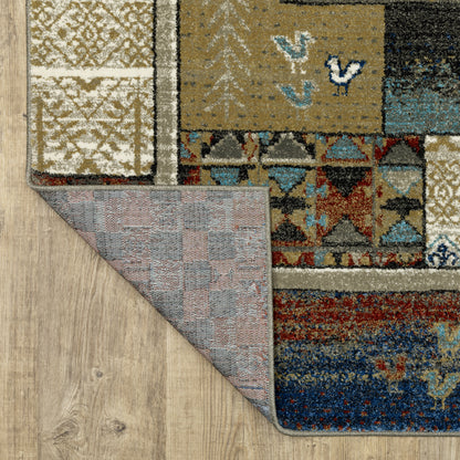 Venice Geometric Multi/ Multi Southwest/Lodge Cut Pile Rug