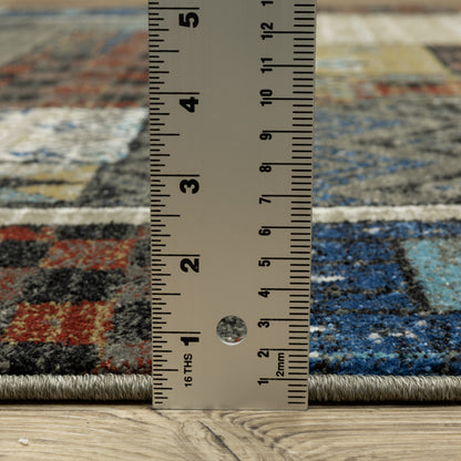 Venice Geometric Multi/ Multi Southwest/Lodge Cut Pile Rug