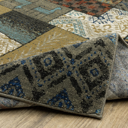 Venice Geometric Multi/ Multi Southwest/Lodge Cut Pile Rug