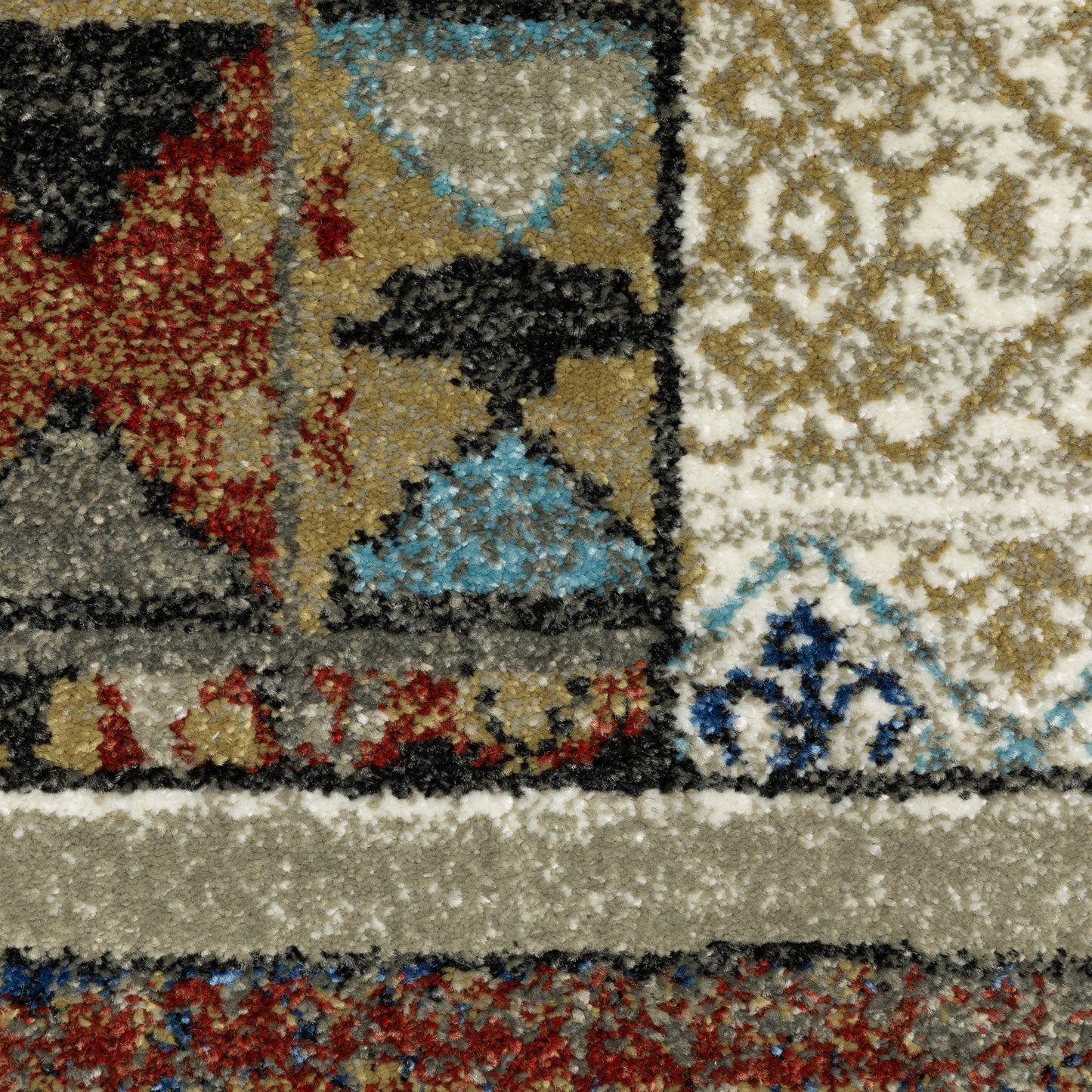 Venice Geometric Multi/ Multi Southwest/Lodge Cut Pile Rug
